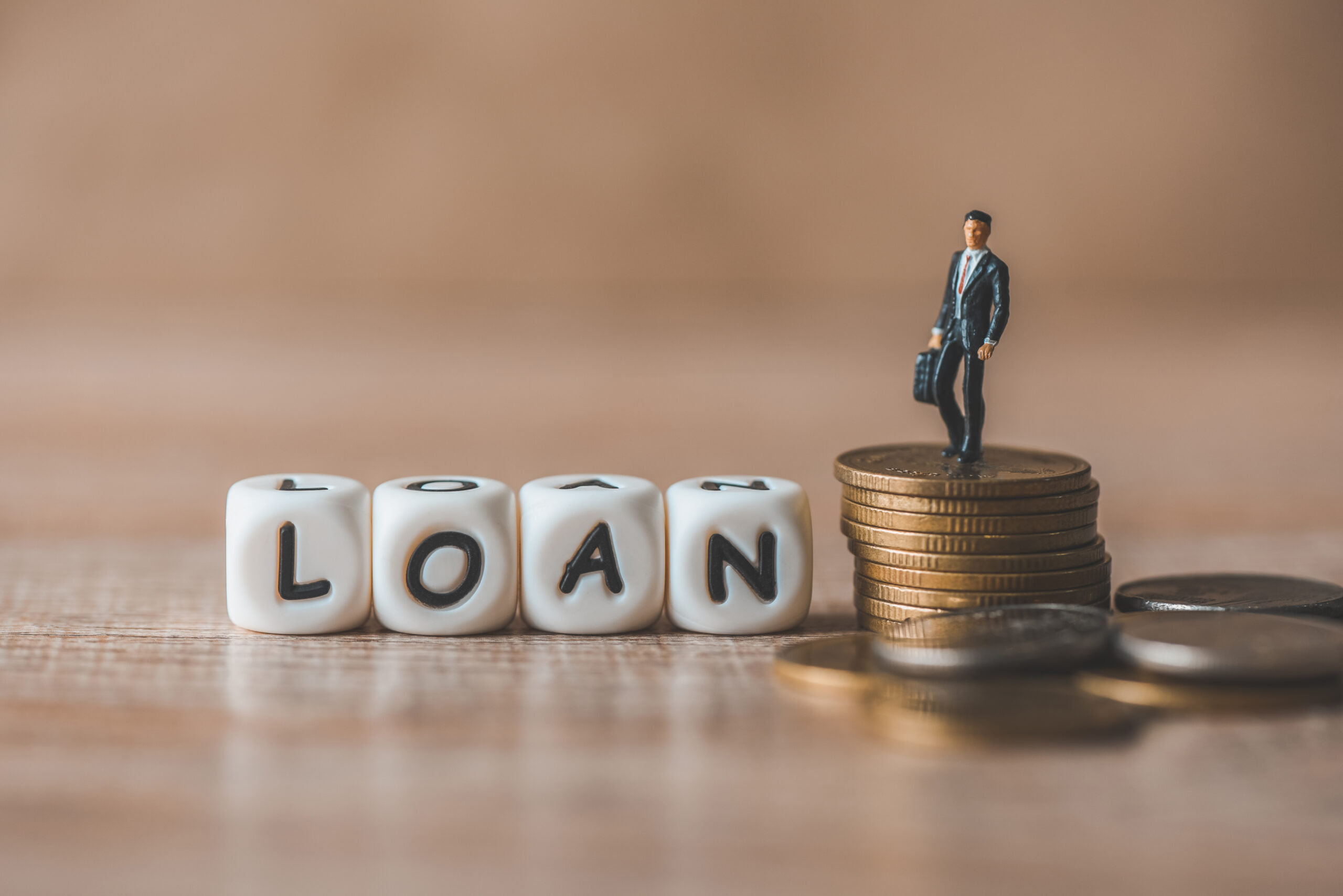 Text sign showing Bank Loan. Business idea an amount of money loaned at  interest by a bank to a borrower Stock Photo - Alamy